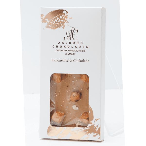 Aalborg Chokoladen Karamelliseret chokolade med hasselnødder