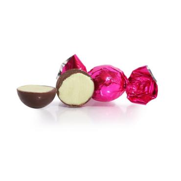 Cocoture pink fyldt chokoladekugle - mørk chokolade m/pistacie