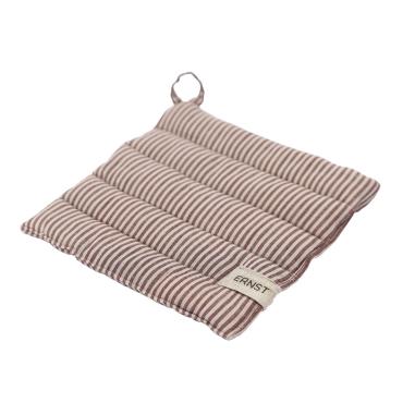ERNST Grydelap stribet rød/beige