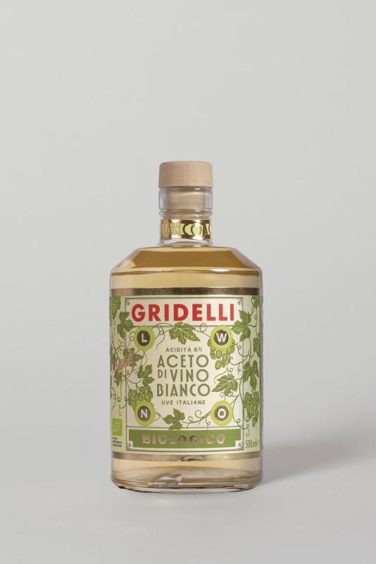 Gridelli Aceto di vino bianco, 500 ml, økologisk