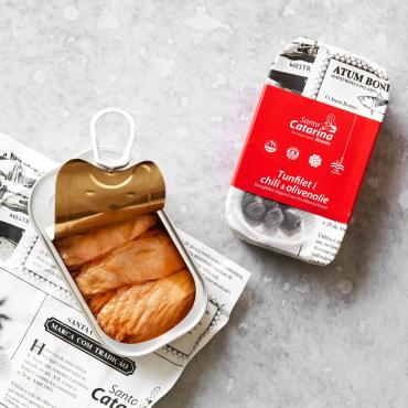 Grøndals Tunfilet i mild chili og olivenolie