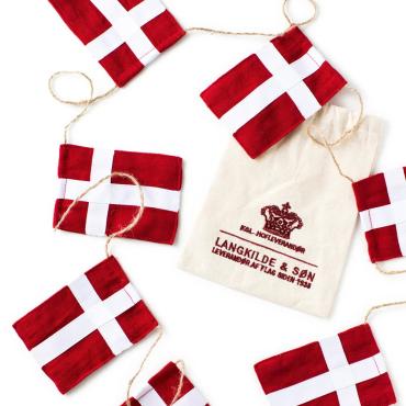 Langkilde & Søn - Stor flagranke med Dannebrogsflag