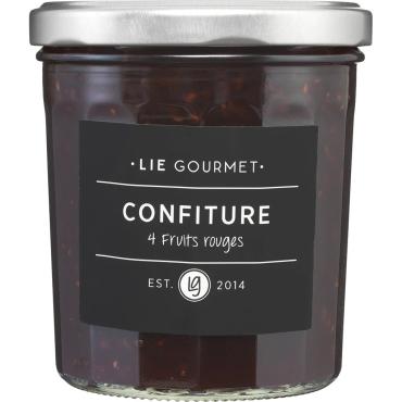 Lie Gourmet Marmelade 4 røde frugter (370 g)