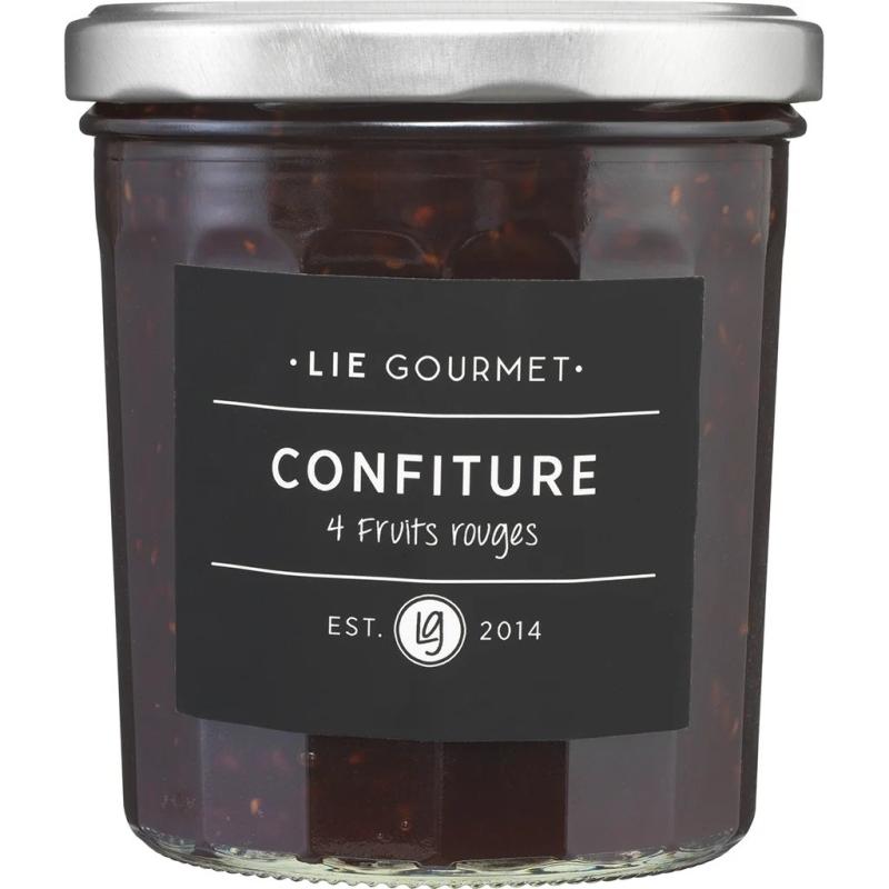 Lie Gourmet Marmelade 4 røde frugter (370 g)