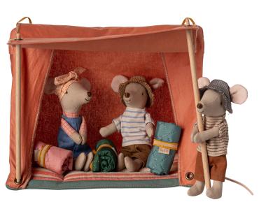 Maileg Happy camper telt, Mus – billede 2