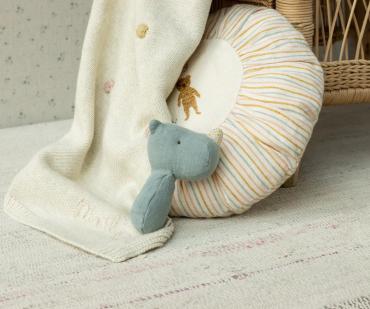 Maileg Lullaby friends, Rangle, Næsehorn - Støvet blå – billede 2