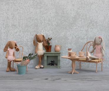 Maileg Vintagebænk, Mini - Mørk pudder – billede 2