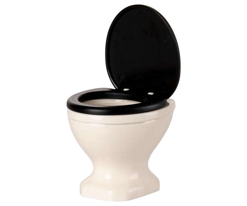 Maileg WC, Mus - Råhvid