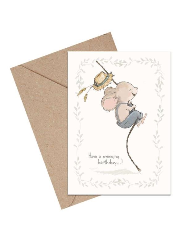 Mouse & Pen Flyvende mus kort