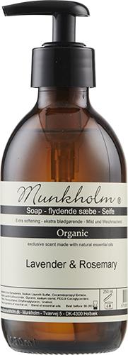 Munkholm Flydende sæbe, Lavender & Rosmary 250ml.