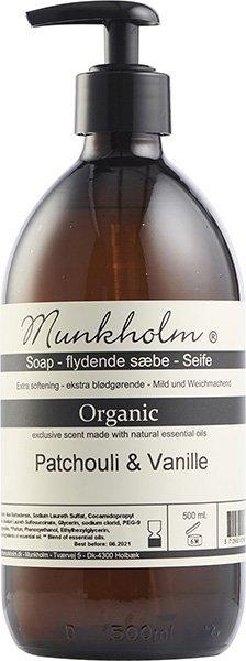 Munkholm Flydende sæbe, Patchouli & Vanille 500ml
