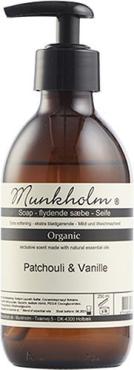 Munkholm Flydende sæbe, Patchouli & Vanille, 250ml.