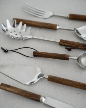 Pastaseske, mørkt træ/metal – billede 2