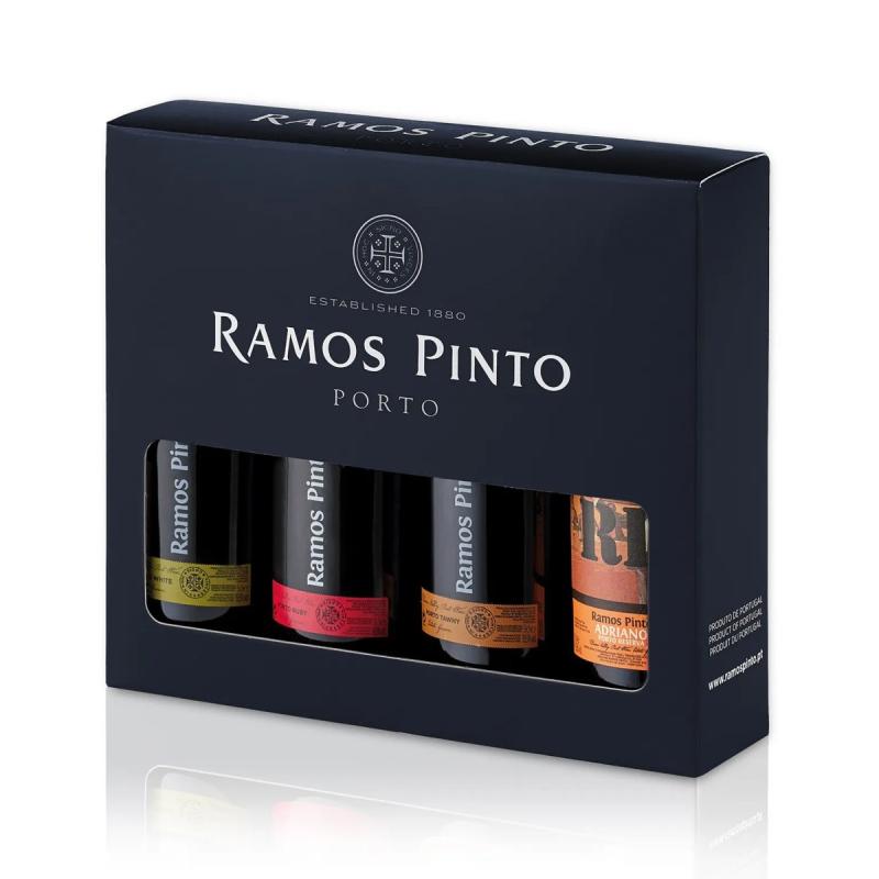 Ramos Pinto Gaveæske Sæt med 4 x 9 cl. portvin