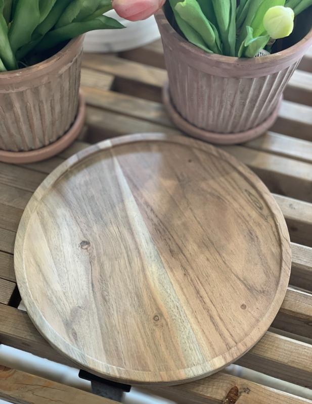 Stuff Design RUND SKÆRE/SERVERINGSBRÆT - akacie