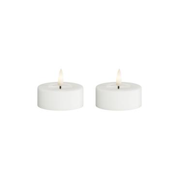 DeluxeHomeart - LED Jumbo Fyrfadslys 2 stk. (Store) Hvid