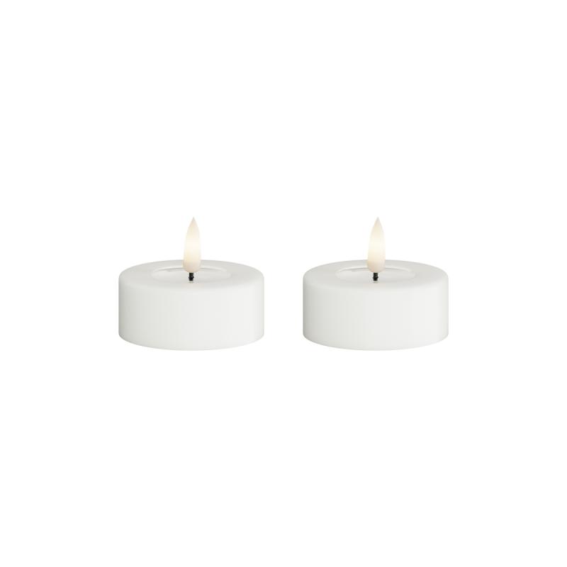 DeluxeHomeart - LED Jumbo Fyrfadslys 2 stk. (Store) Hvid