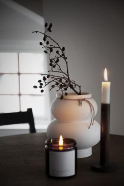 Vase stentøj D12 H21,5 cm beige