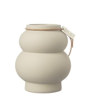 Vase stentøj D12 H21,5 cm beige