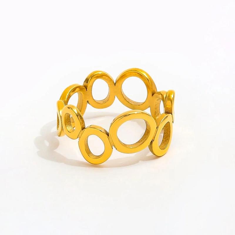Maria Circle Ring - 18K Gold Plated