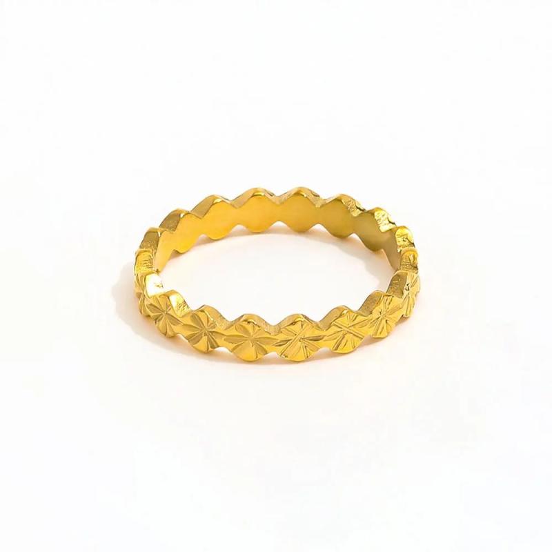Burst Dot Ring - 18K Gold Plated