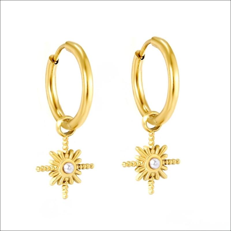 Nola 2 Star Earring - 18K Gold Plated