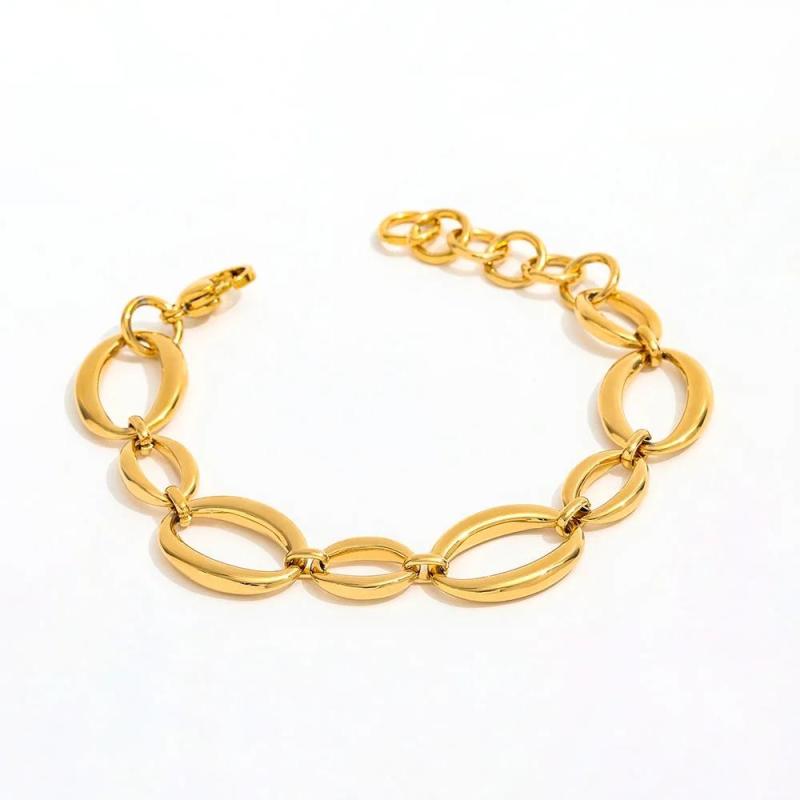 Riona Link Bracelet - 18K Gold Plated