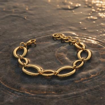 Riona Link Bracelet - 18K Gold Plated