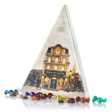 Cocoture Julekalender i hvid - chokolade & Marcipan