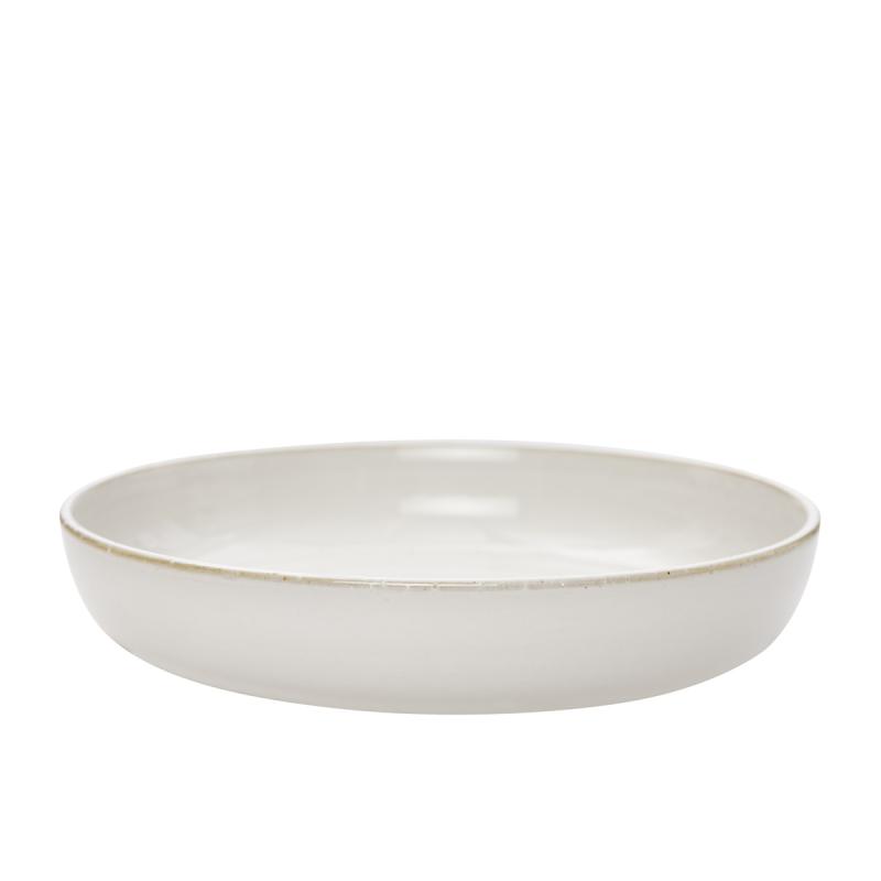 ERNST Tallerken d21 h4 cm naturhvid